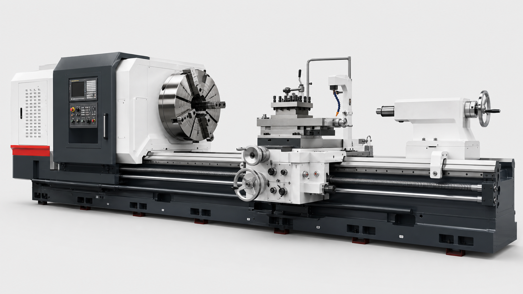 Heavy horizontal lathe machine